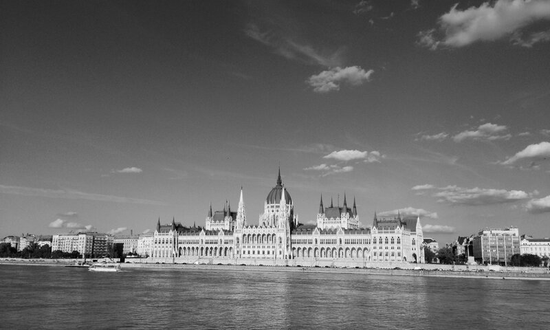 Hungarian Parliament Building — Black, Serene