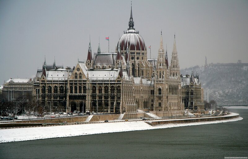 Hungarian Parliament Building — Gray