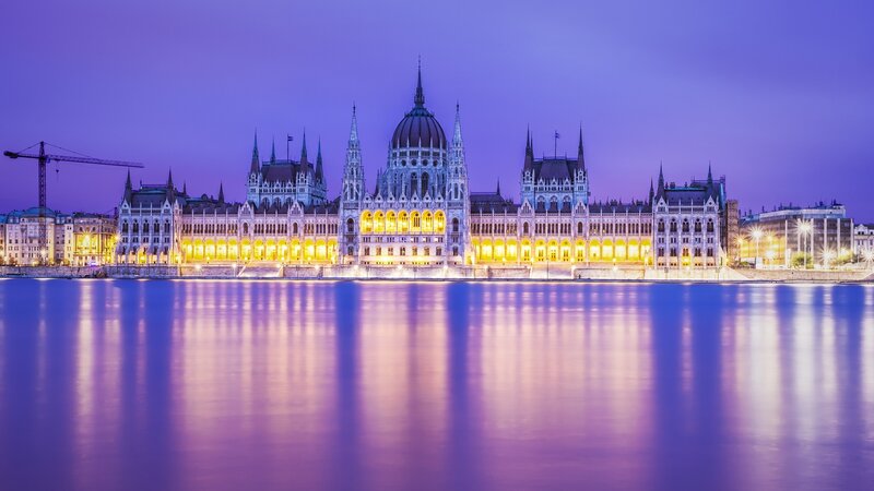 Hungarian Parliament Building — Purple