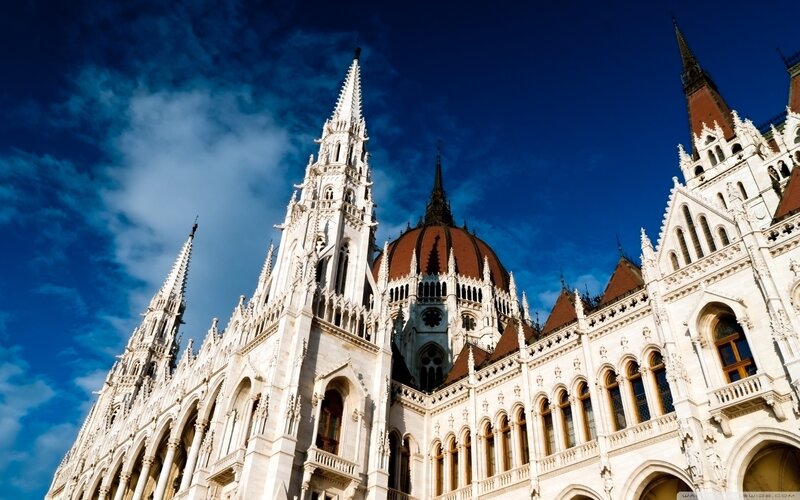 Hungarian Parliament Building — White, Grand