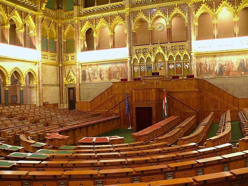 Hungarian Parliament chamber