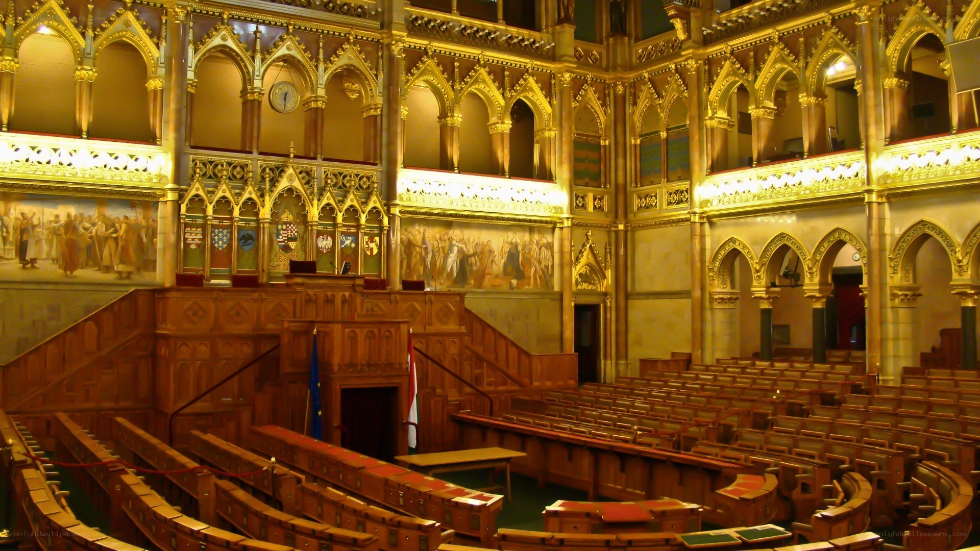 Hungarian Parliament interior