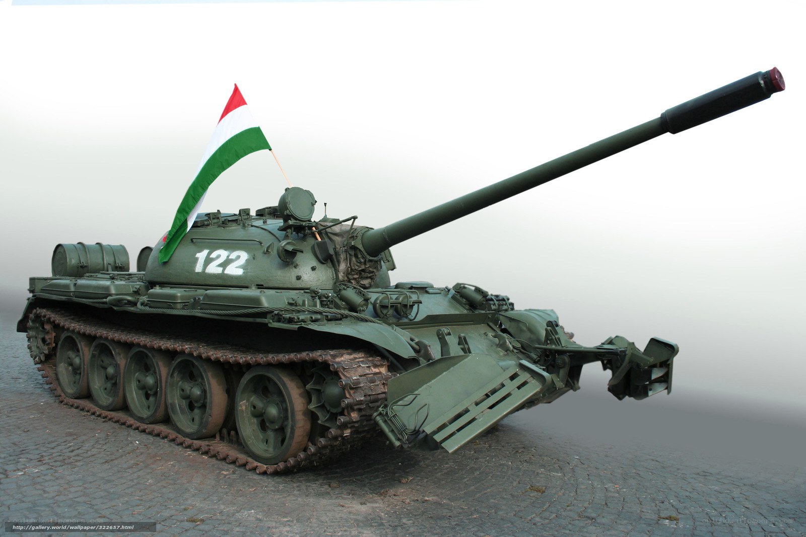 Hungarian T-55 tank display
