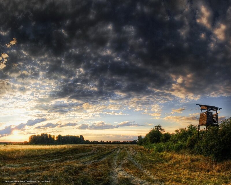 Hunter's tower at sunset