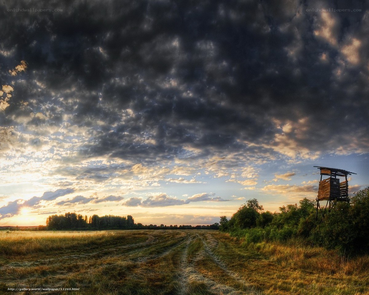 Hunter's tower at sunset