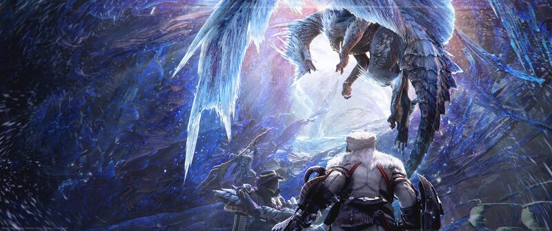 Hunters Facing a Dragon