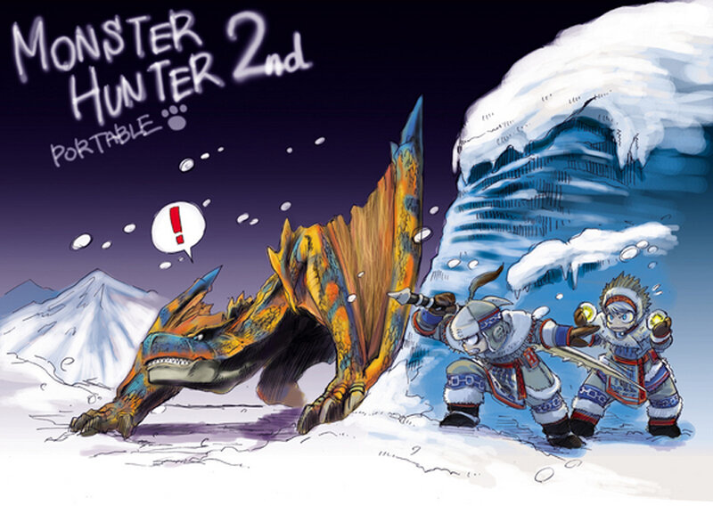 Hunters Fighting Monster