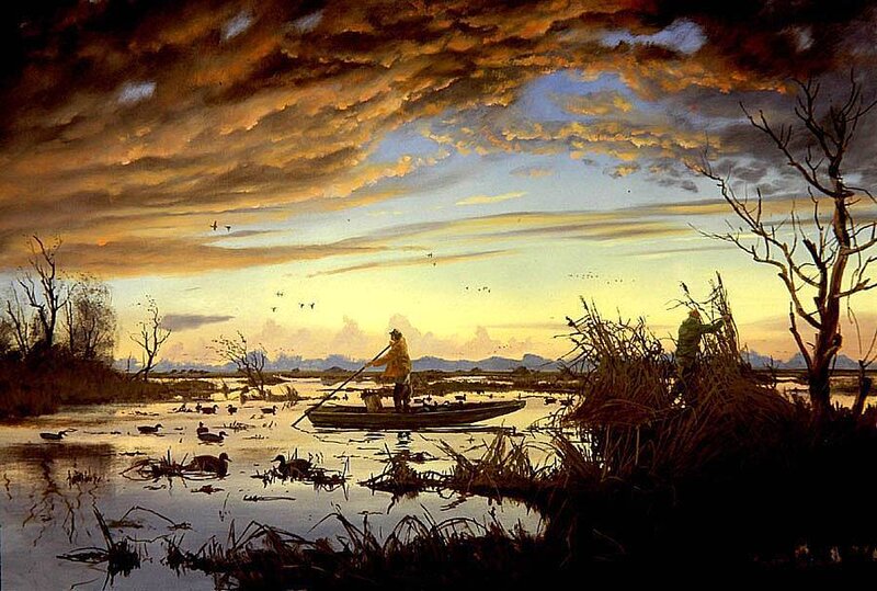Hunters in a Boat