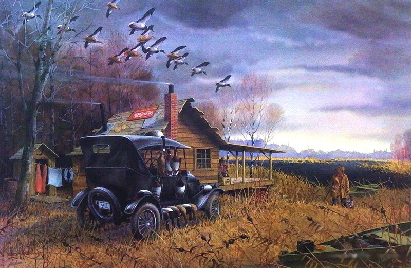Hunters with Ducks