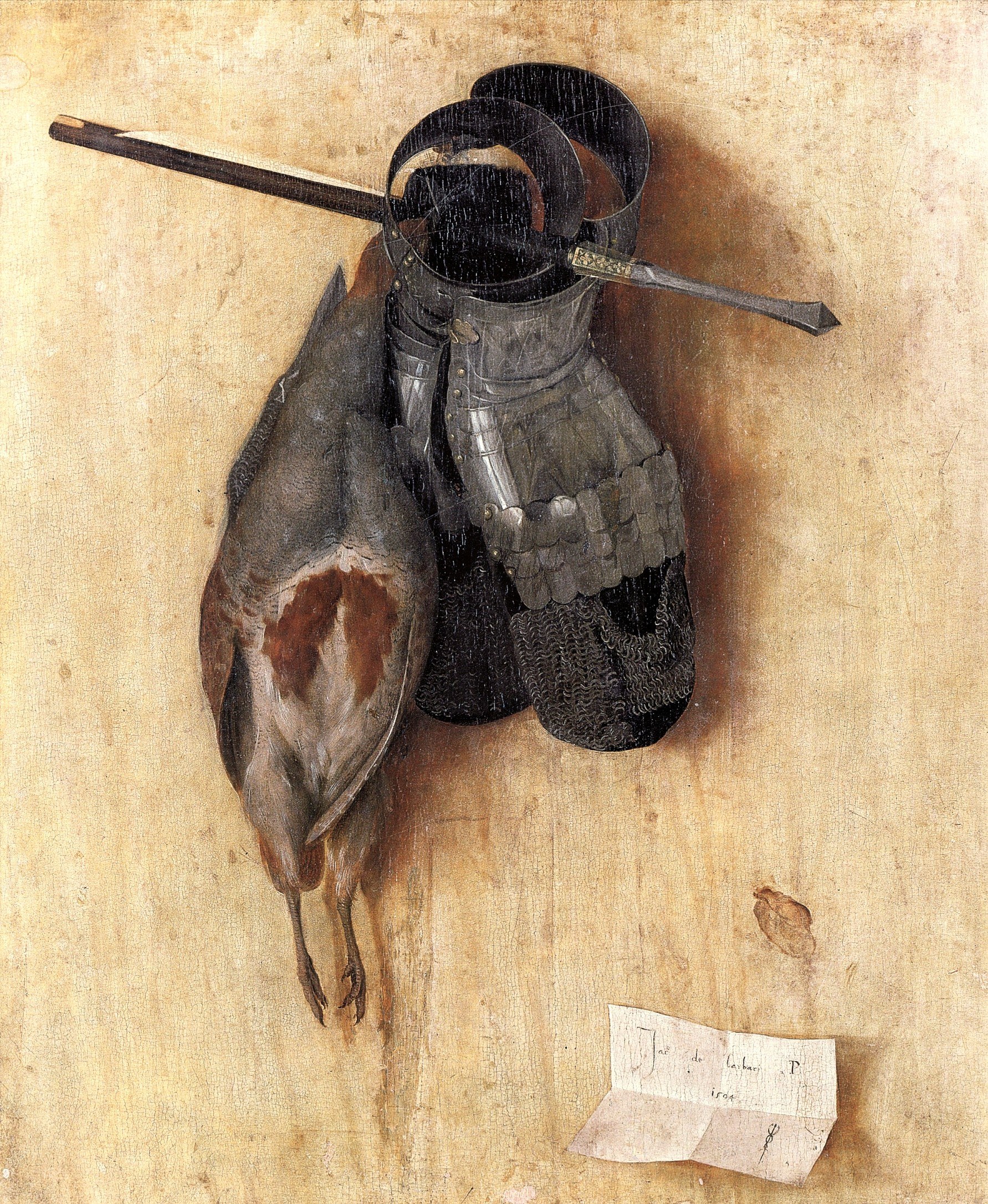 Hunting gear with bird