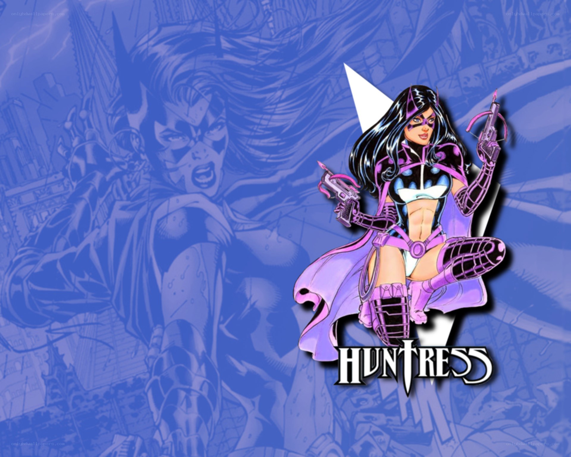 Huntress comic character art