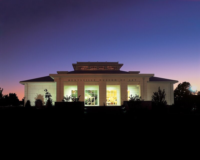 Huntsville Museum of Art at dusk