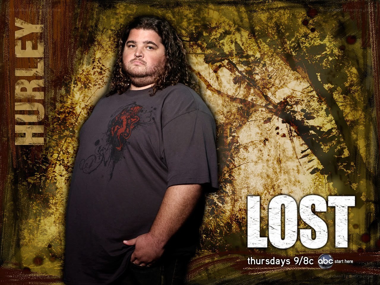 Hurley from Lost promotional image