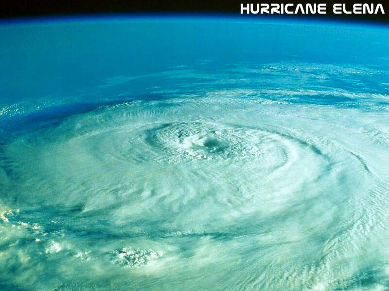 Hurricane from Space — Blue, Dramatic, Photograph, Earth, Clouds