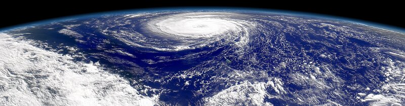 Hurricane from Space — Dramatic, Ocean