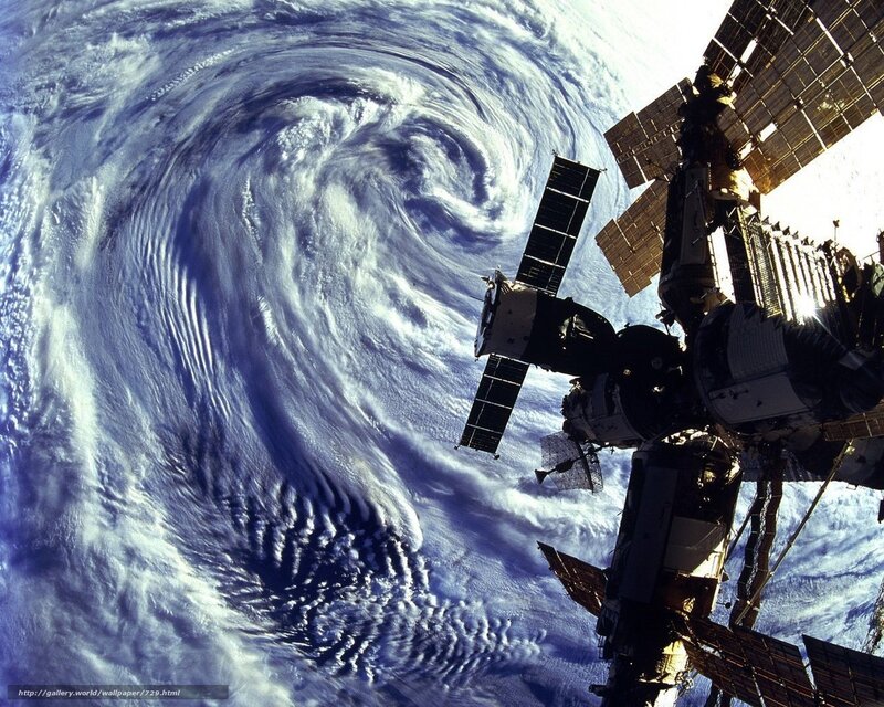 Hurricane from space station