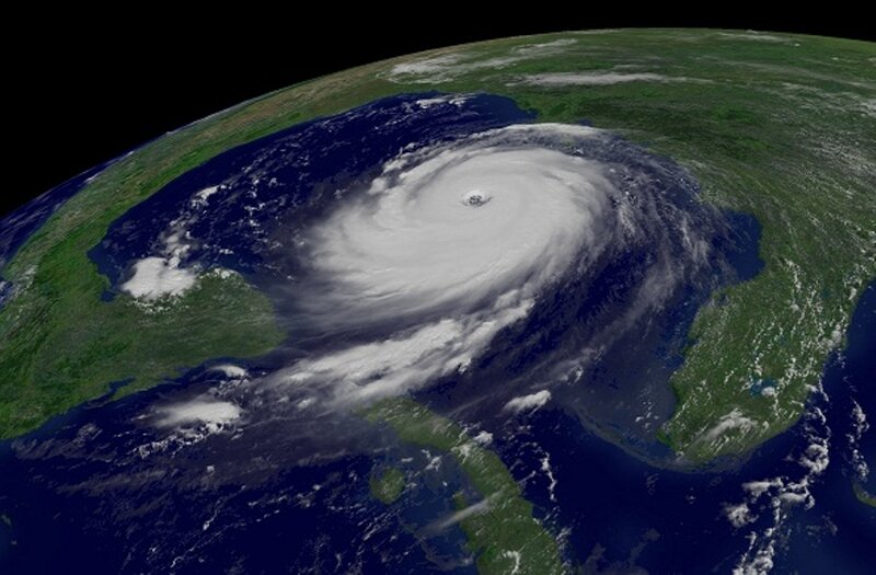 Hurricane over Earth — Green