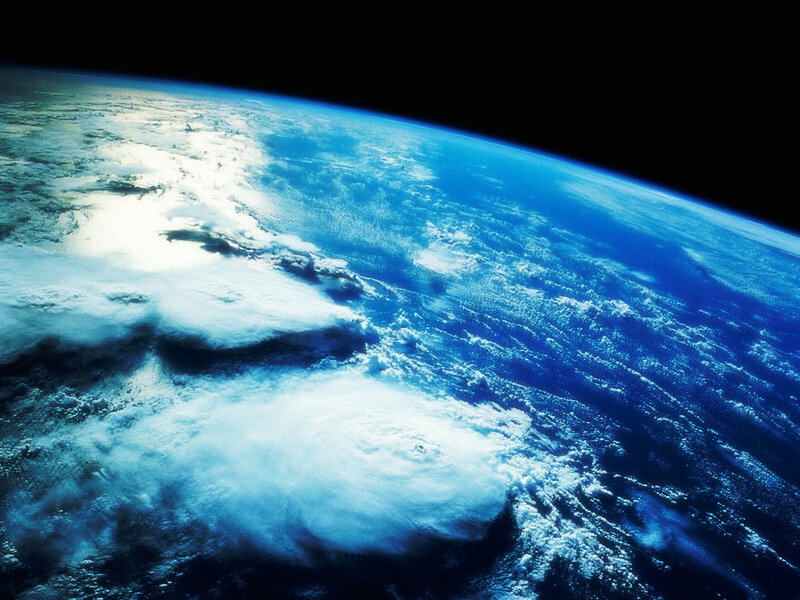 Hurricane over Earth