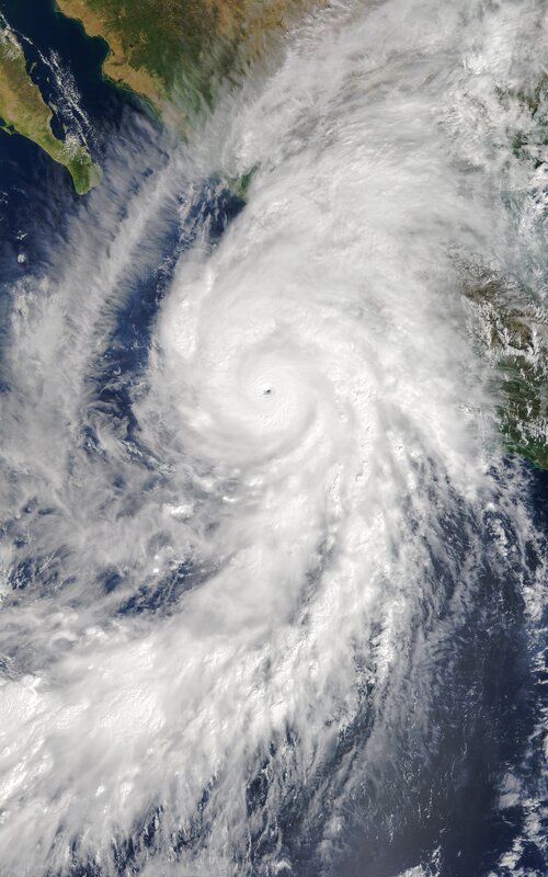 Hurricane over Pacific