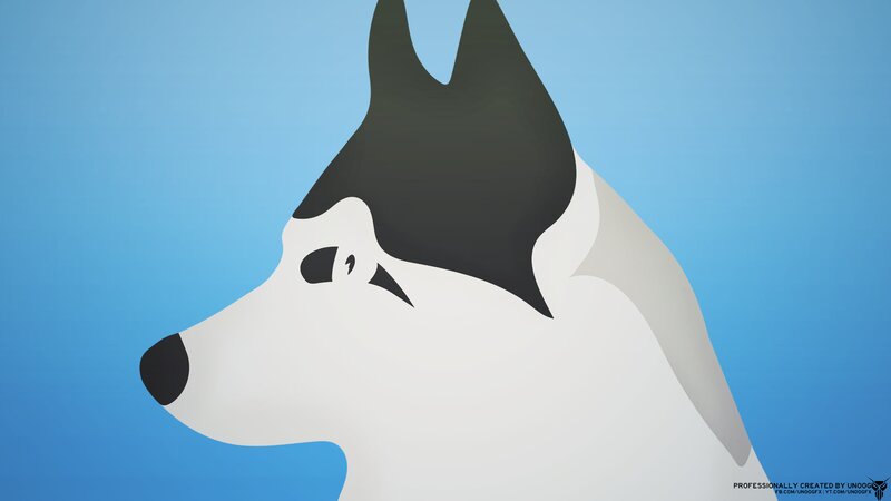 Husky Dog Head
