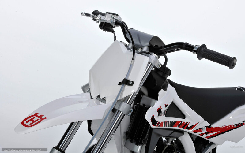 Husqvarna dirt bike front view