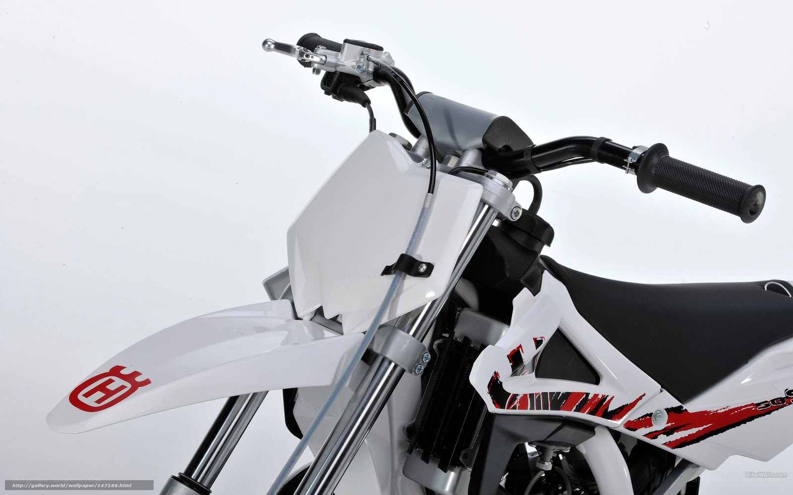 Husqvarna dirt bike front view