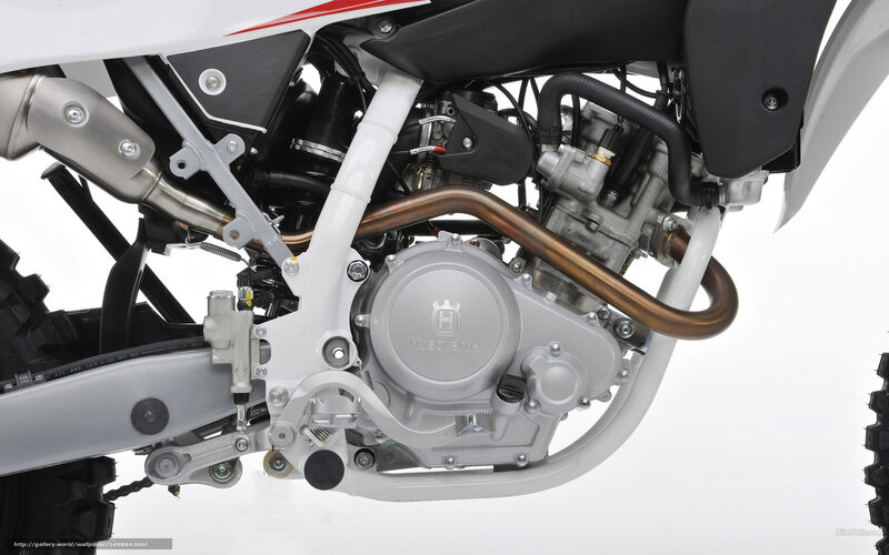 Husqvarna Motorcycle Engine — White