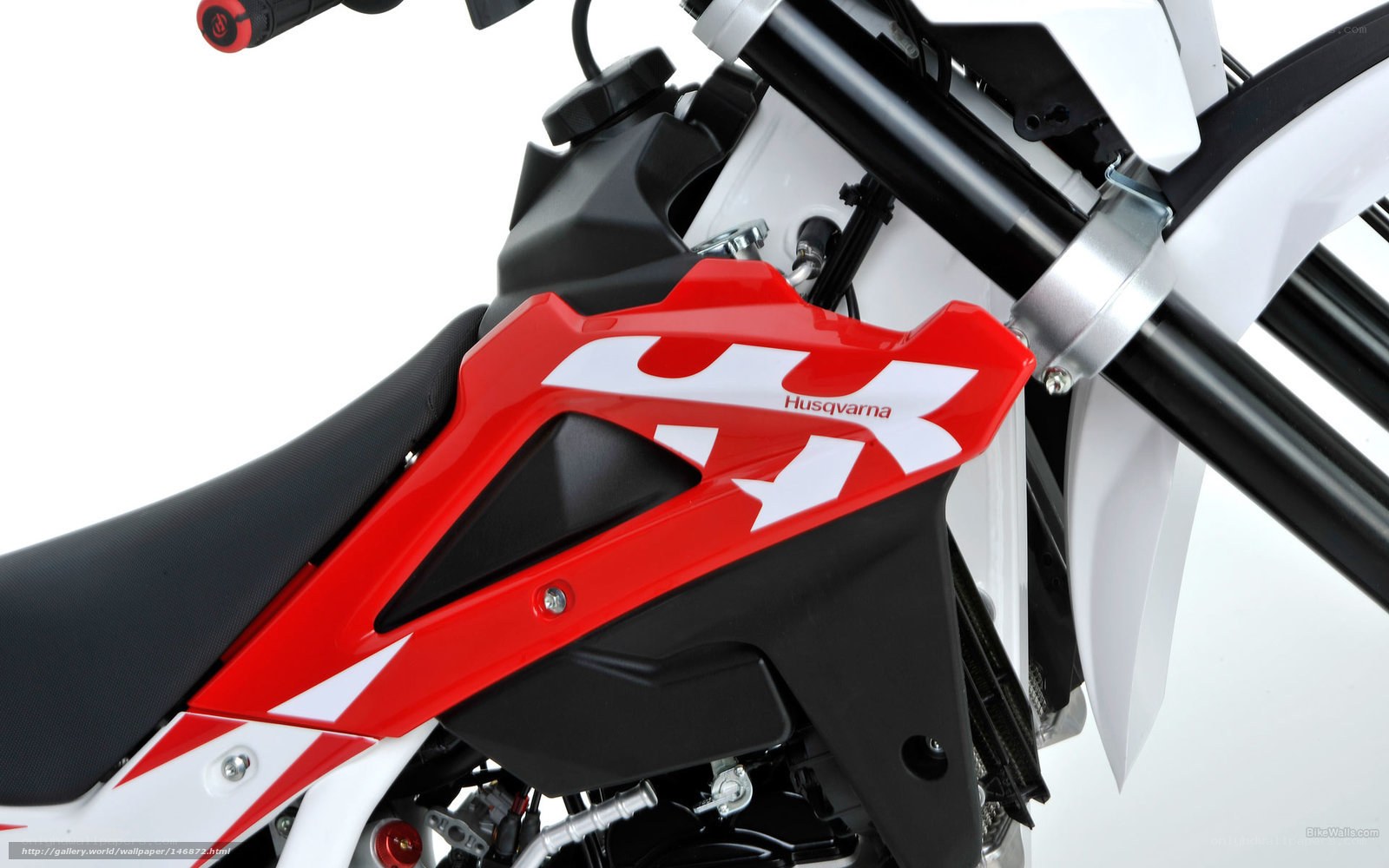 Husqvarna motorcycle front detail