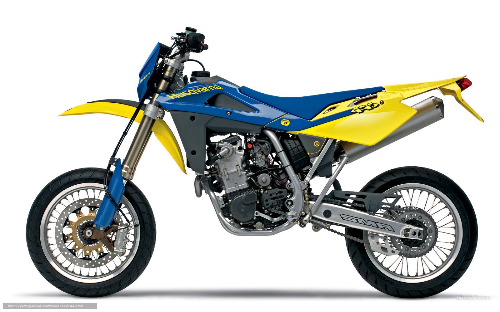 Husqvarna motorcycle side view