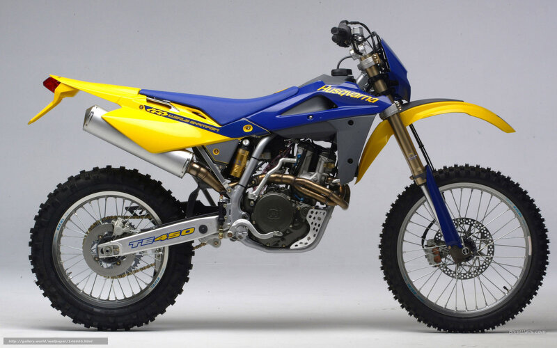 Husqvarna TE450 Motorcycle — Blue