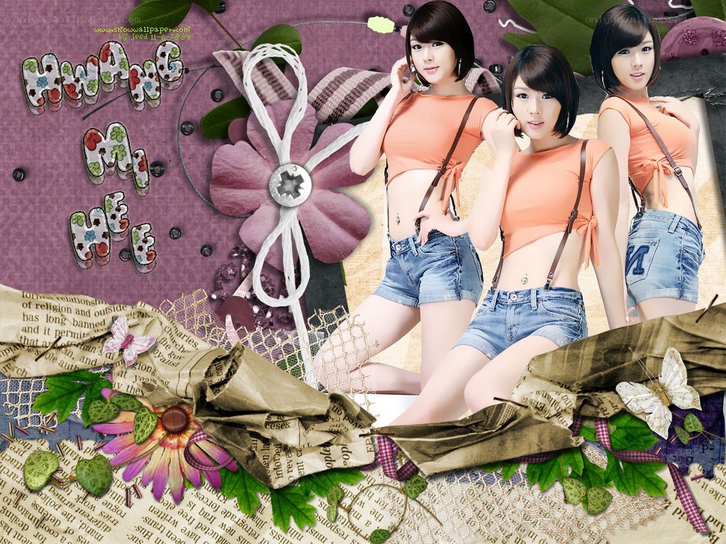 Hwang Mi Hee collage
