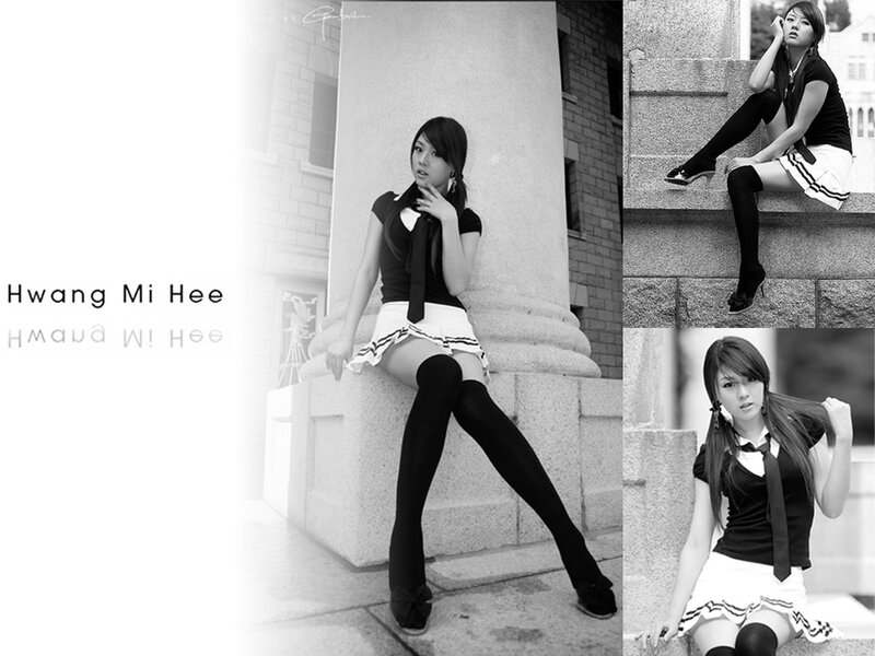 Hwang Mi Hee photo collage