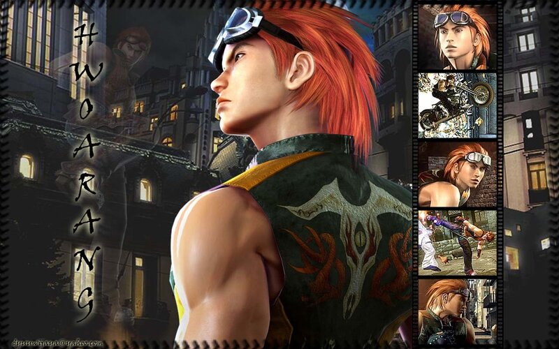 Hwoarang character collage