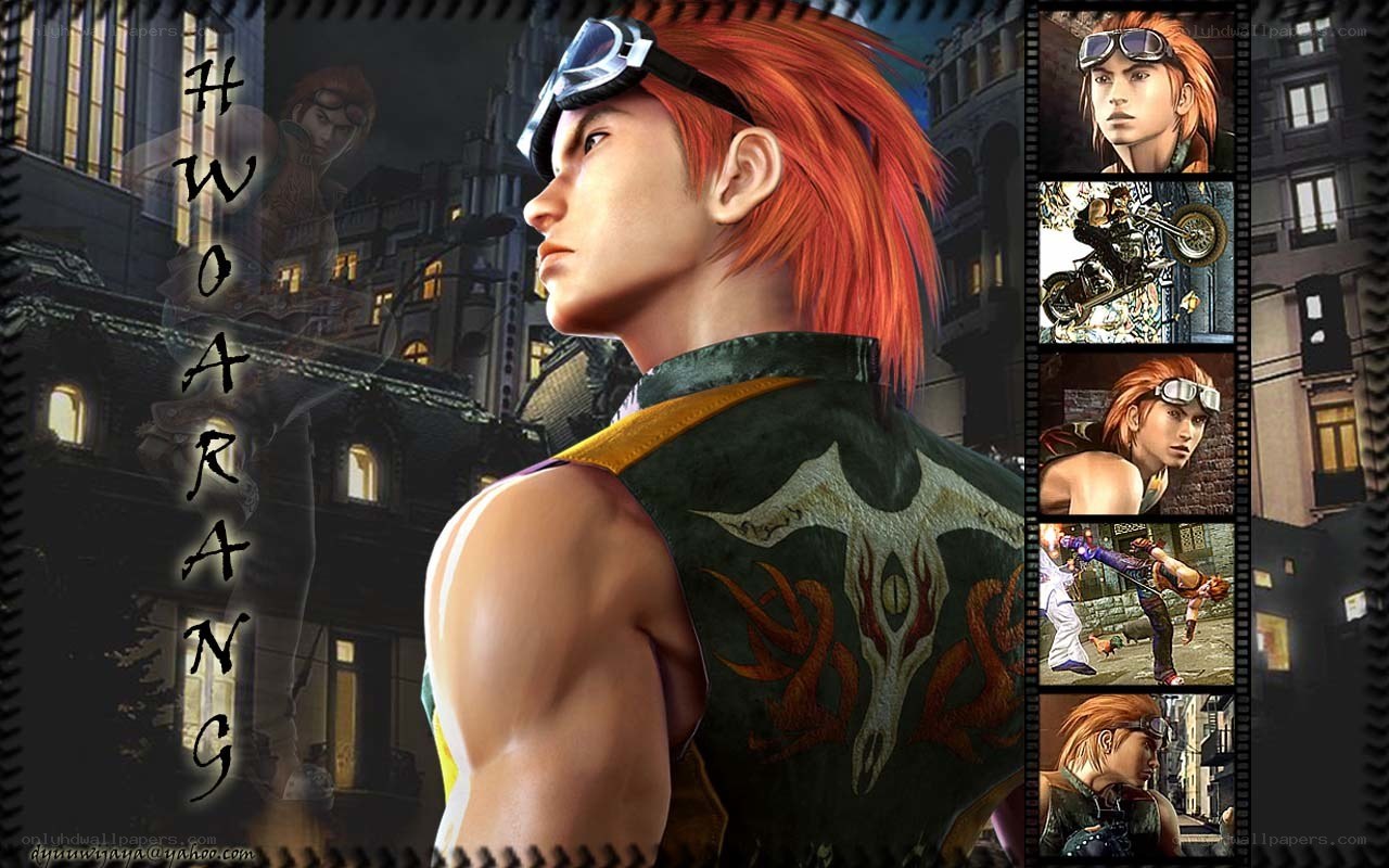 Hwoarang character collage