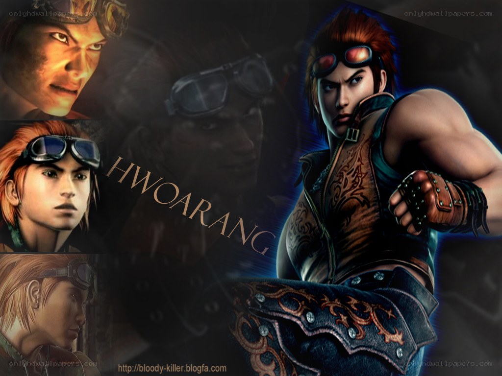 Hwoarang character collage