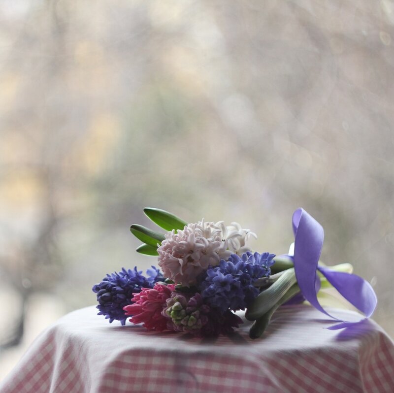 Hyacinth Bouquet on Table