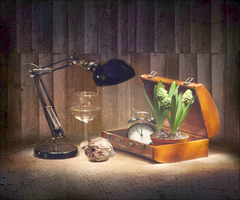 Hyacinth in Wooden Box