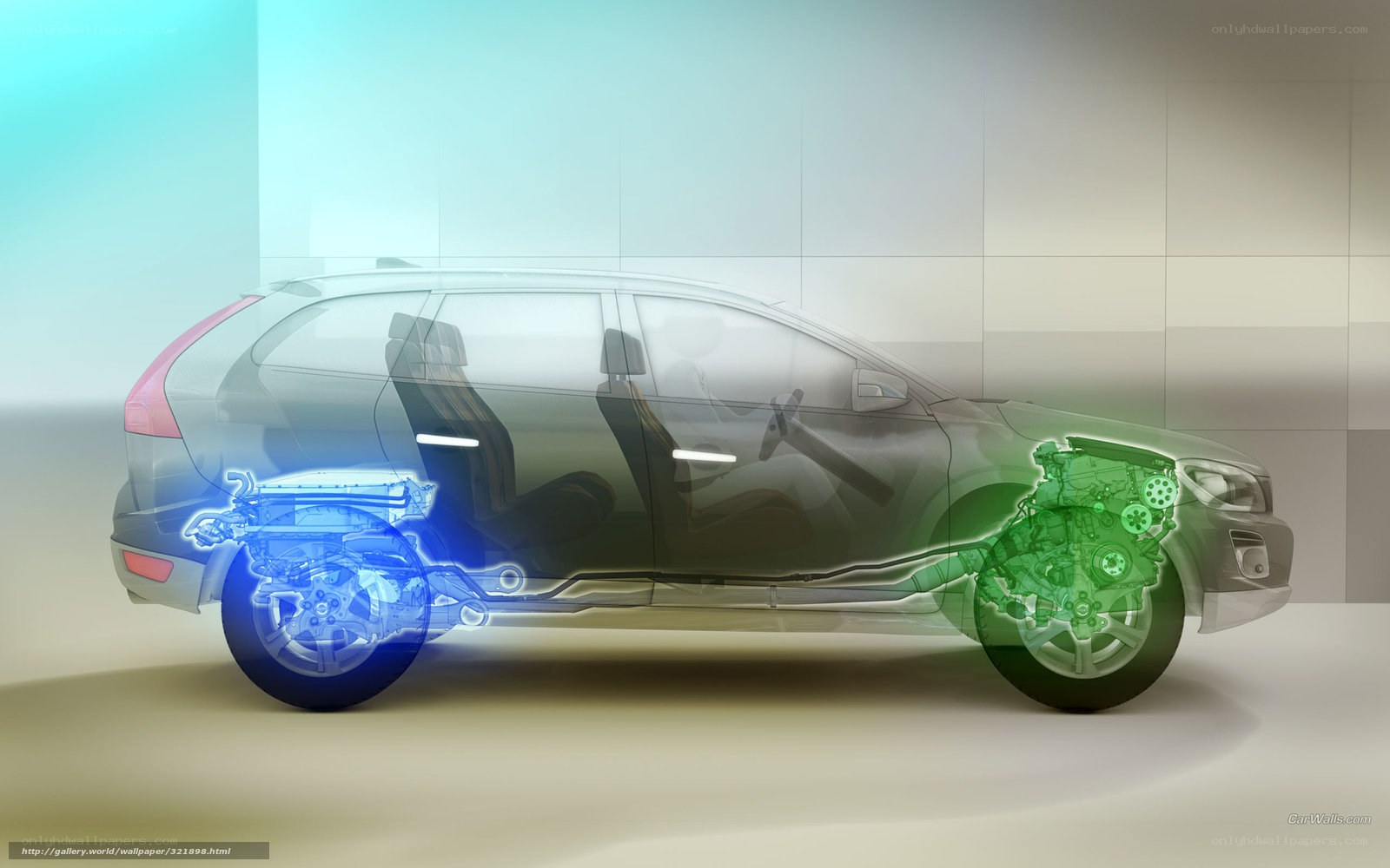 hybrid car internal components