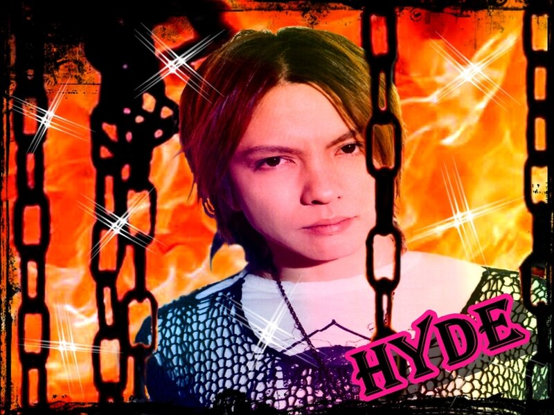 HYDE with chains and fire