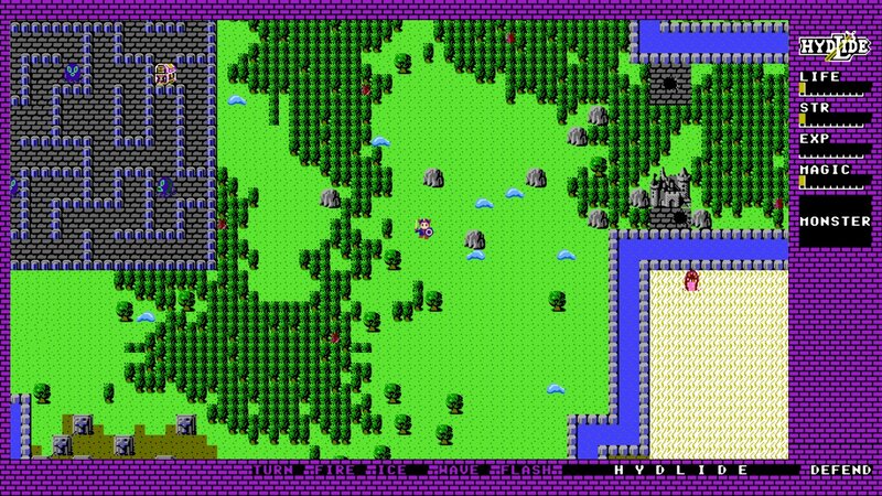 Hydlide game world map
