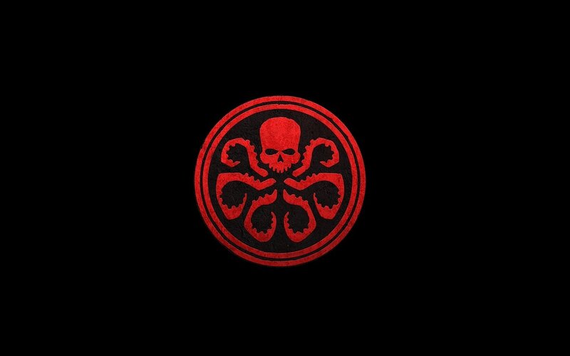 Hydra logo on black background