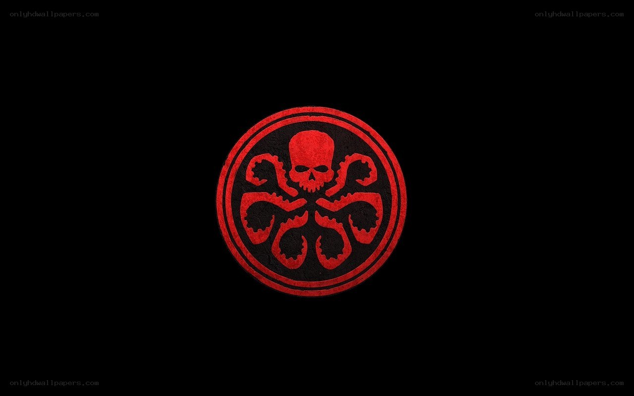 Hydra logo on black background