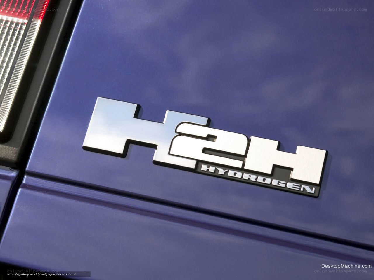 Hydrogen car emblem