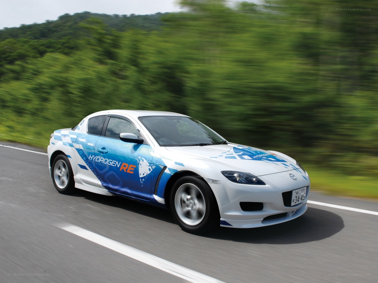 Hydrogen RE Mazda RX-8 in motion