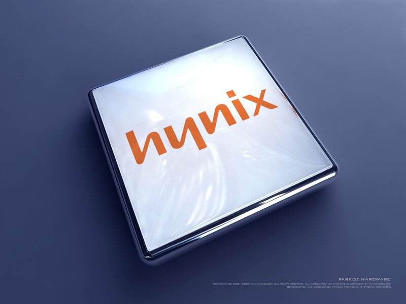 Hynix logo on a cube