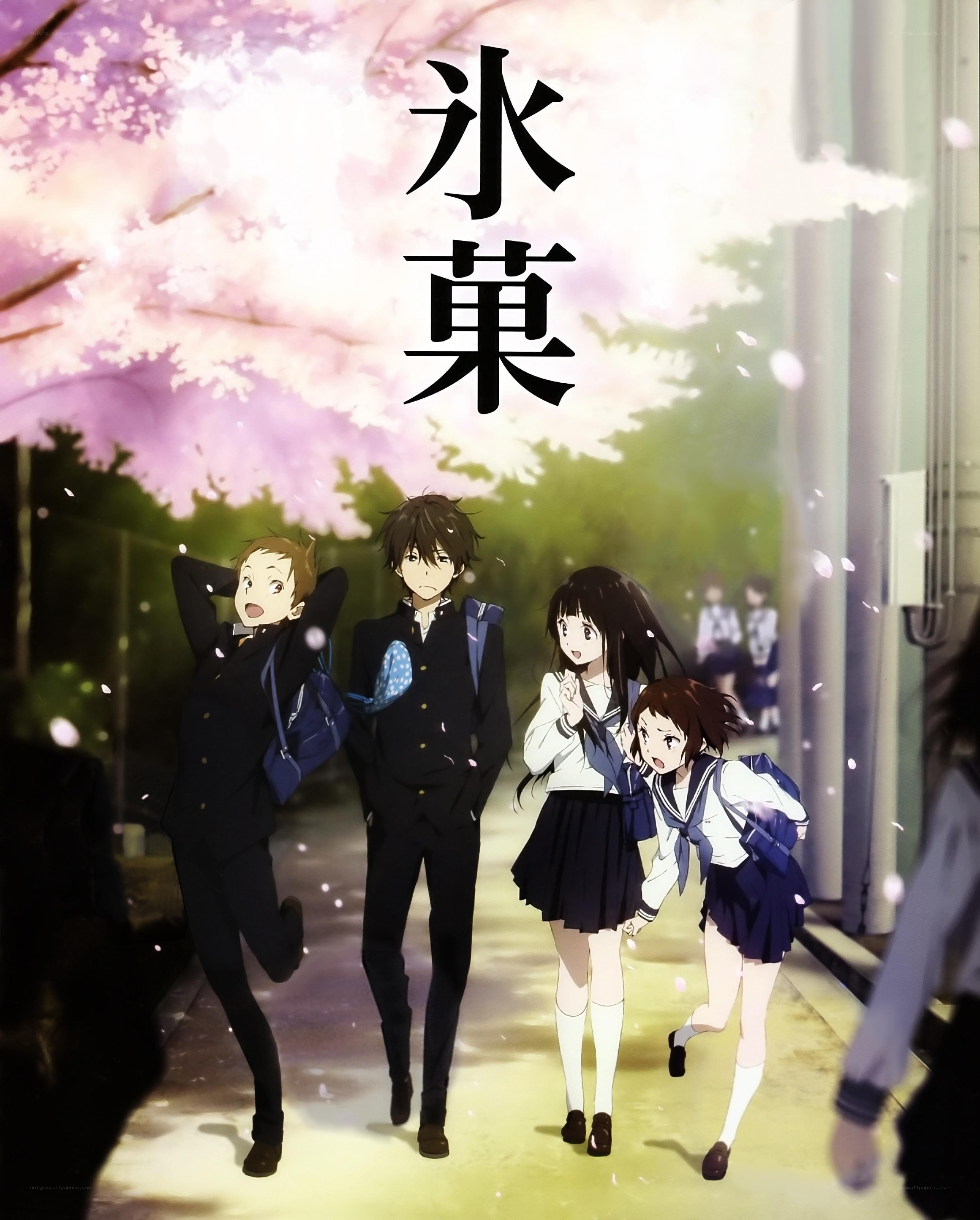 Hyouka anime group scene