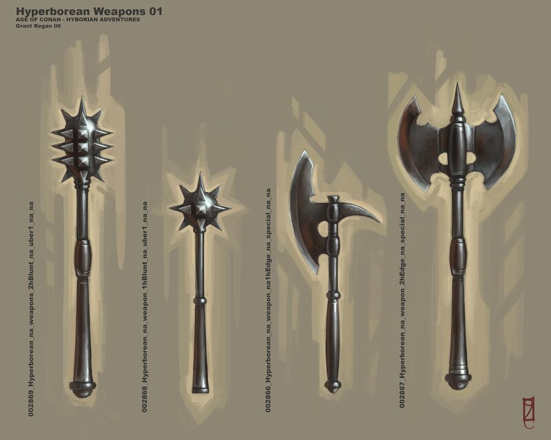 Hyperborean Weapons Concept Art
