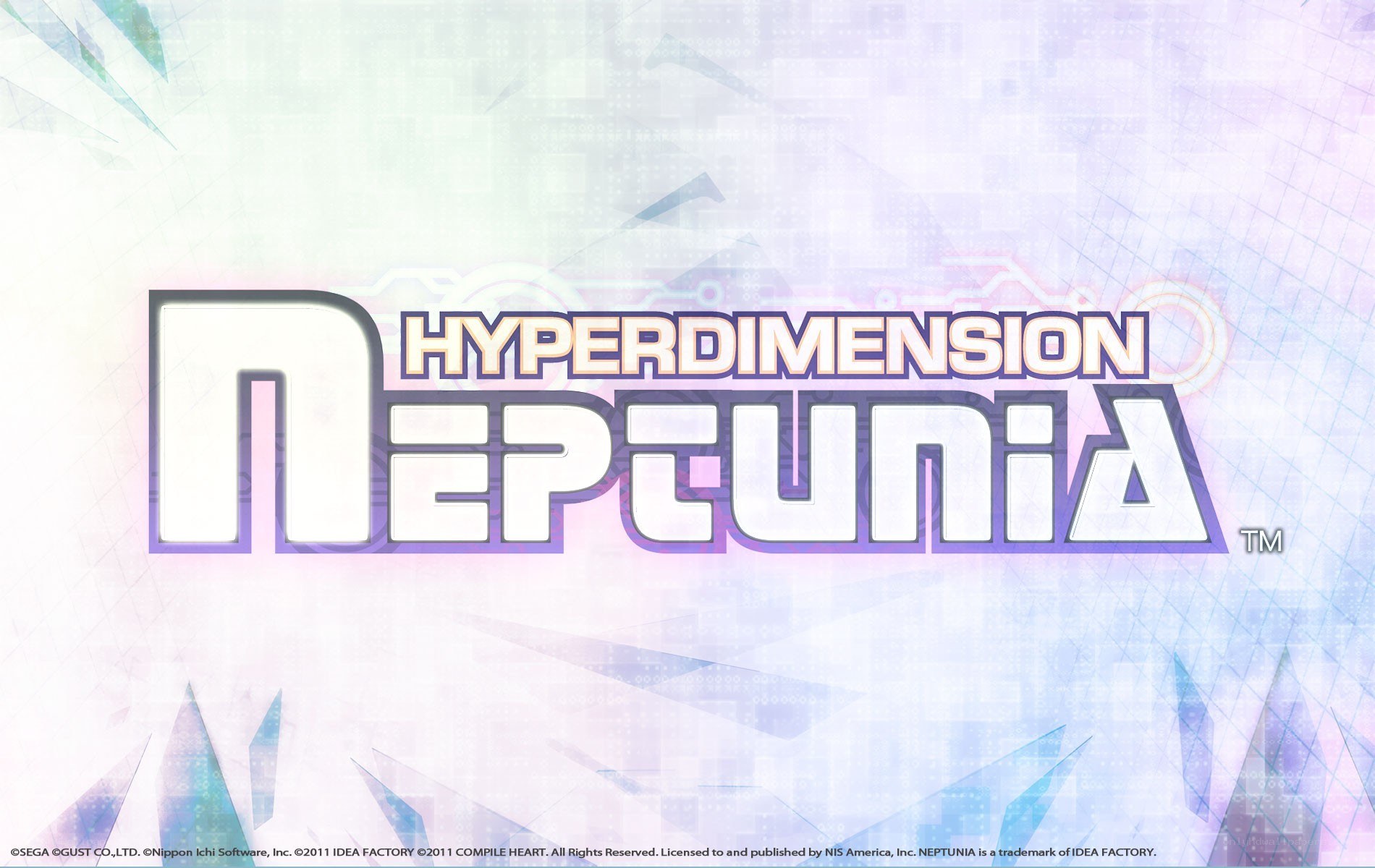 Hyperdimension Neptunia title screen