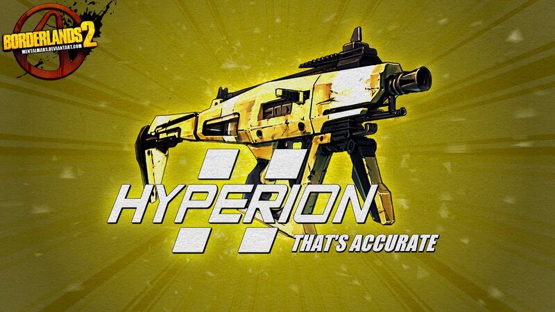 Hyperion weapon from Borderlands 2