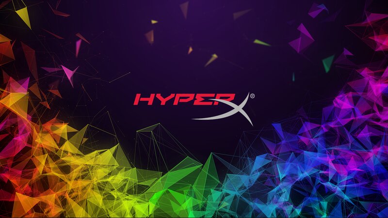 HyperX Logo on Abstract Background